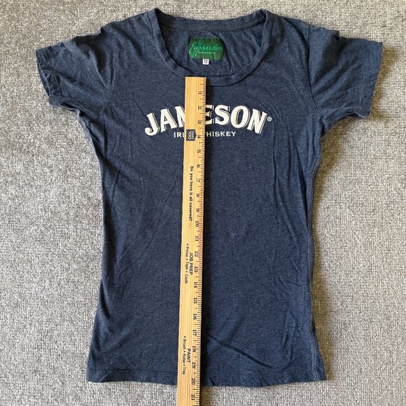 Jameson Irish Whiskey Women's Large Collectible Heather Blue Raised Letters - Picture 4 of 8